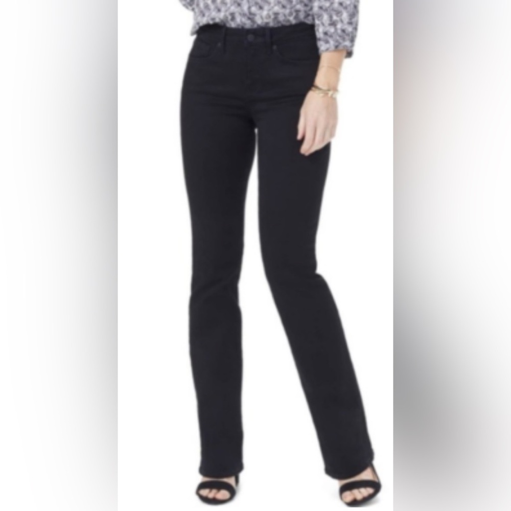 NYDJ Barbara Bootcut Black Jeans Size 12